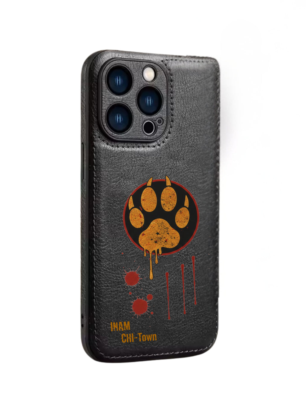 INAM Chi-Town "Blood Paw Edition" Premium Pure Leather Case
